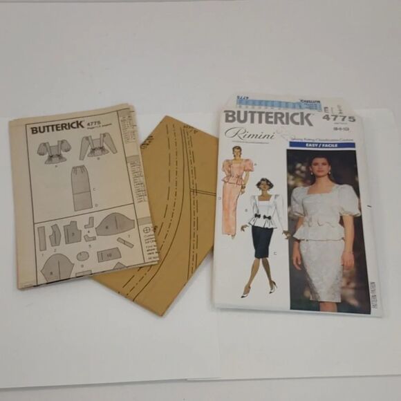 Butterick 4775 Top, Skirt Size: 6-8-10 Uncut Sewing Pattern - Picture 6 of 6